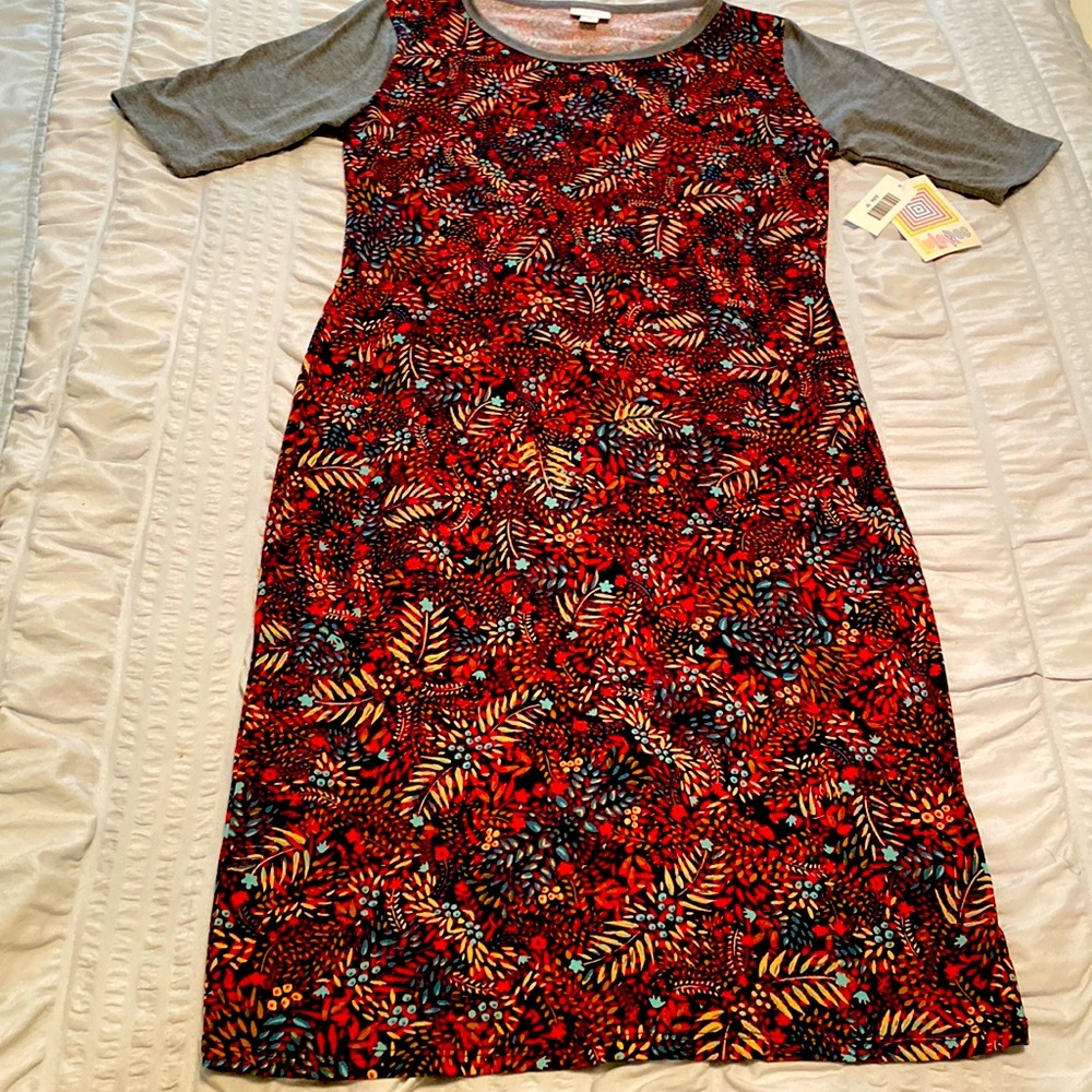 NWT Fall Print Julia Dress by LuLaRoe | Size M
